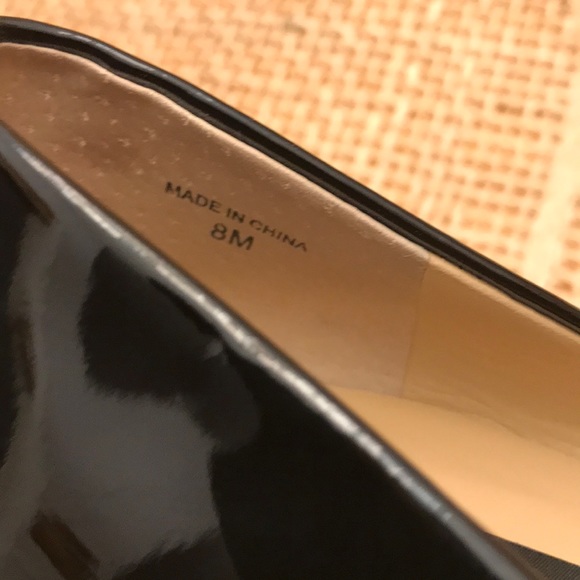 ANN TAYLOR BLACK SZ8M PATENT PUMP - Picture 7 of 7